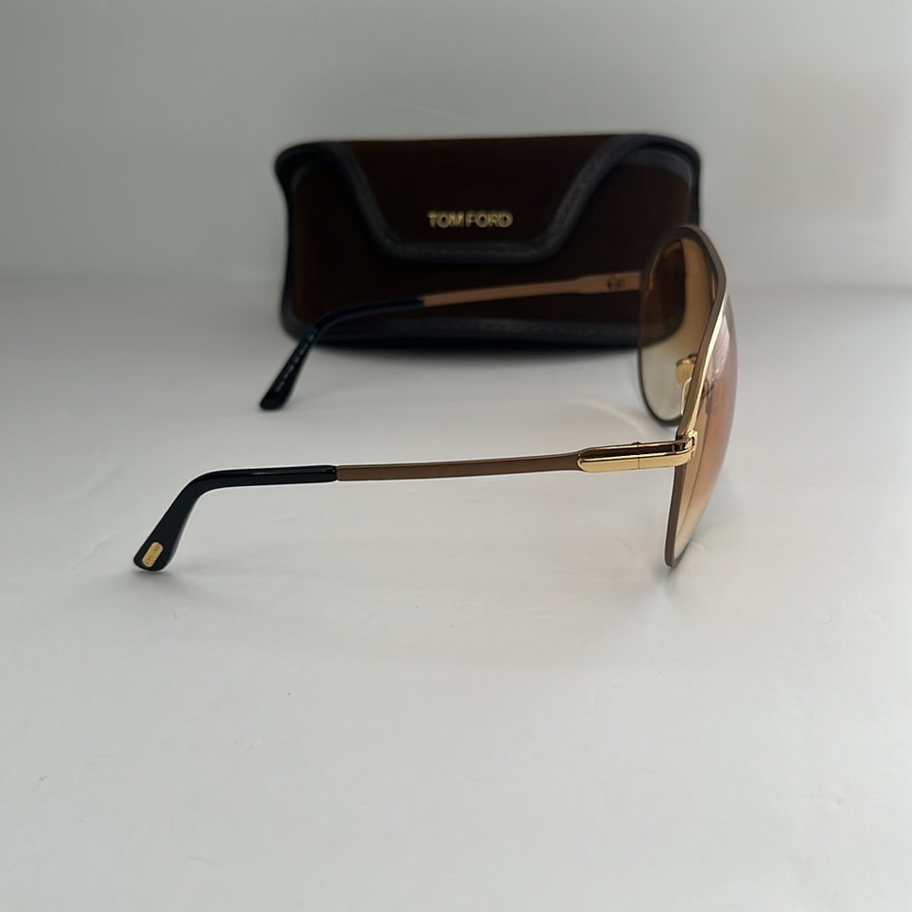 New Authentic Tom Ford Gold Gradient Xaier TF 1060 Aviator Sunglasses - Picture 6 of 15